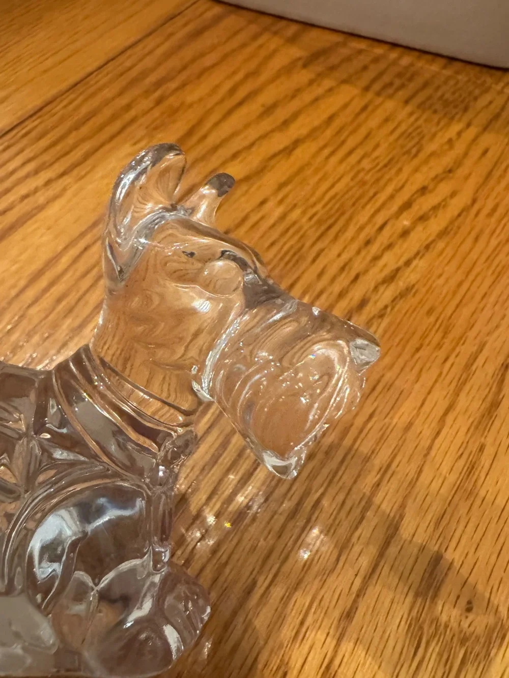 Princess House Clear Glass Scottie Dog Figurine